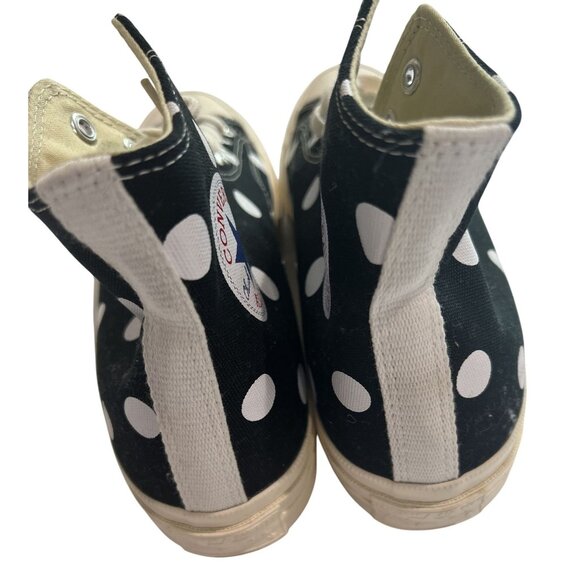 Converse x Comme de Garcons PLAY Polka Dot Chuck Taylor All Star 70s Hi Sneakers - Picture 4 of 6
